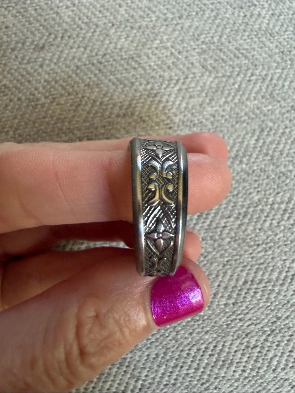 Stainless Spoon Ring Size 11 - Picture 11 of 12